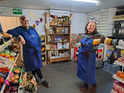 happy shop volunteers
