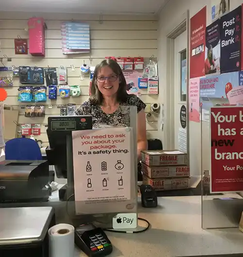 Post office services at Harbertonford Village shop and post office