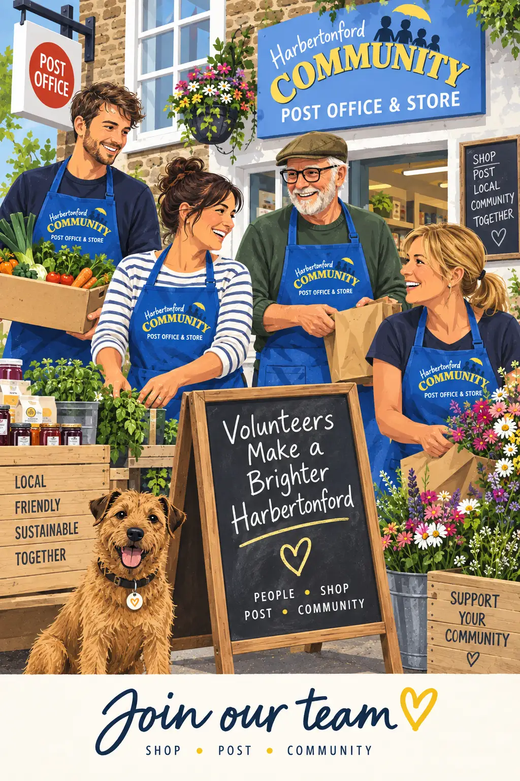Volunteering at Harbertonford Village shop